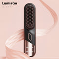 LumiaGo™ | Cordless Portable Hair Straightener Brush – USB Rechargeable & Fast Heating