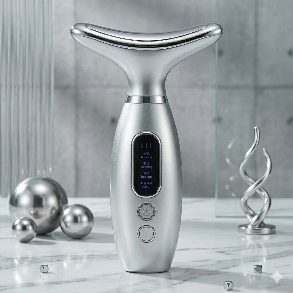 LumiaSkin™ - 3-in-1 LED Facial & Neck Massager.