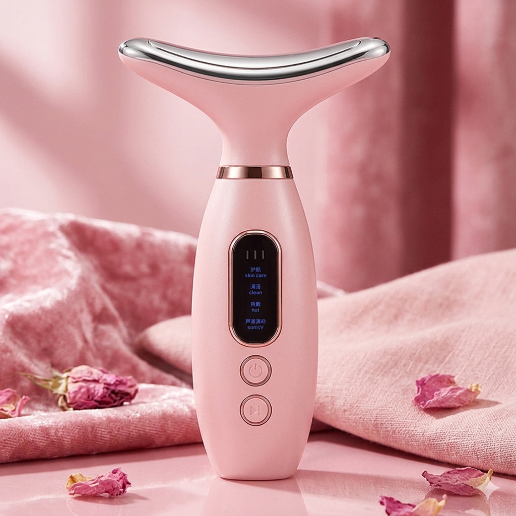 LumiaSkin™ - 3-in-1 LED Facial & Neck Massager.